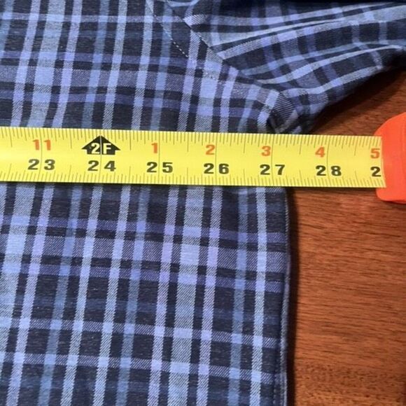 Peter Millar Soft Button Down Shirt 2XL Blue Paid Long Sleeve - Picture 4 of 5